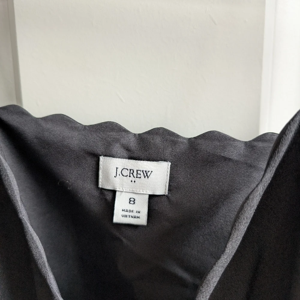 J. Crew Black Scalloped Tank Top - Picture 3 of 5